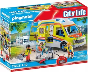 PLAYMOBIL KARETKA POGOTOWIA ŚWIATŁO DŹWIĘK 71202 - Klocki - miniaturka - grafika 1