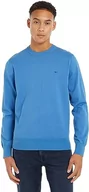 Swetry męskie - Tommy Hilfiger Sweter męski 1985 Crew Neck Sweater z okrągłym kołnierzem, Iconic Blue, XS - miniaturka - grafika 1