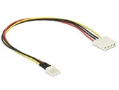 Kable - Kabel Power Floppy 4 Pin Stecker > Molex 4 Pin Buchse 30 cm Delock - miniaturka - grafika 1