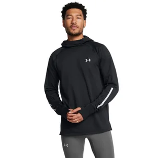 Męska bluza do biegania Under Armour UA Launch Elite Cw Balaclava Hoody - czarna - UNDER ARMOUR - Bluzy sportowe męskie - miniaturka - grafika 1