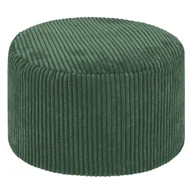 Pufy i podnóżki - Pufa Sit&Style Velvet zielona śr. 45 cm - miniaturka - grafika 1