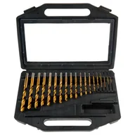 Wiertła - VERTO Wiertła do metalu HSS-TiN, 1.0-10.0 mm, zestaw 19 szt. 60H739 - miniaturka - grafika 1