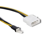 Pozostałe akcesoria sieciowe - Qoltec Adapter Do Wentylatora Molex, 3 Pin | 0.18M - miniaturka - grafika 1