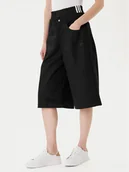 Spodenki damskie - adidas Szorty jeansowe Firebird Utility JX7592 Czarny Regular Fit - miniaturka - grafika 1