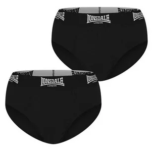 Lonsdale slipy męskie 2 sztuki czarne, Rozmiar L - Majtki męskie - miniaturka - grafika 1