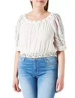 Bluzki damskie - Desigual Damska bluzka boho, biały, S - miniaturka - grafika 1