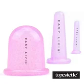 Zestawy kosmetyków damskich - Easy Livin Easy Livin Bańka Box New ZESTAW ZESTAW Antycellulitowa bańka do masażu ciała 1 szt + Bańki do masażu twarzy i okolic oczu 2 szt - miniaturka - grafika 1