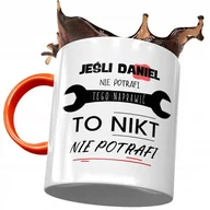 Kubki - Kubek Pomarańczowy Dla Daniela Kolegi na Prezent z Nadrukiem ze Zdjęciem + Opakowanie na prezent (wzór 04) - miniaturka - grafika 1