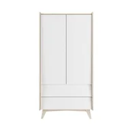Szafy i szafki dla dzieci - Biała szafa dziecięca w dekorze brzozy 100x200 cm So Sixty – BELLAMY - miniaturka - grafika 1