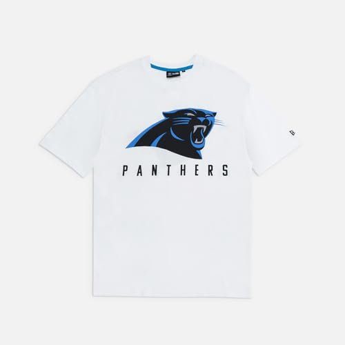 New Era NFL Games Slogan koszulka oversize Carolina Panthers biała
