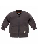 Bluzy i sweterki niemowlęce - Pinokio Bluza niemowlęca bawełniana rozpinana Olivier grafitowa, Rozmiar: 62 - miniaturka - grafika 1