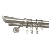 Karnisze - Karnisz podwójny 19/19 mm Skorpio 160 cm srebrny Bojanek - miniaturka - grafika 1