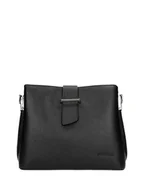 Torebki damskie - Wojas Skórzana torebka w kolorze czarnym - 25,5 x 21 x 12 cm - miniaturka - grafika 1