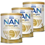 Mleko modyfikowane - Zestaw Nestle NAN Supremepro 3 HMO, mleko następne dla niemowląt po 1 roku, 3 x 800 g - miniaturka - grafika 1