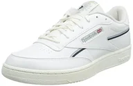 Trampki męskie - Reebok Club C 85 Vegan, Trampki męskie, Chalk Gable Szary Wektor Granatowy, 34.5 EU - miniaturka - grafika 1