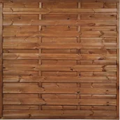 Ogrodzenia - Płot pełny Zefir prosty 180 x 180 cm brąz - miniaturka - grafika 1