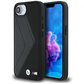 Etui i futerały do telefonów - Etui BMW Oversized Stripes MagSafe do iPhone 16e czarny - miniaturka - grafika 1