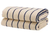 Ręczniki - LIVARNO home Ręczniki frotte, 2 sztuki, 50 x 100 cm (Biały/ niebieski) - miniaturka - grafika 1