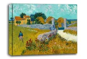 Obrazy i zdjęcia - Farmhouse in Provence, Vincent van Gogh - obraz na płótnie Wymiar do wyboru: 120x90 cm - miniaturka - grafika 1