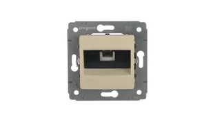Legrand Gniazdo ścienne CARIVA Telefoniczne Pojedyncze 1xRJ11 773738 krem - Gniazdka elektryczne - miniaturka - grafika 1