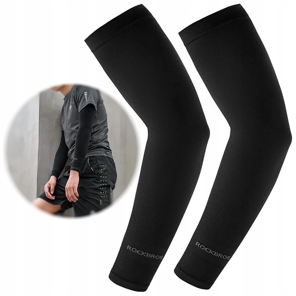 RĘKAWKI KOLARSKIE ROCKBROS XT9002BK - CZARNE (2 SZT.)