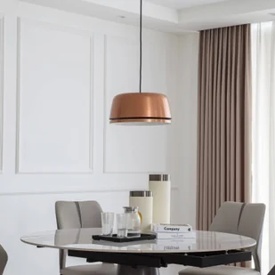 Lampa wisząca Lucande LED Faelinor, miedź, aluminium, Ø 35 cm - Lampy sufitowe - miniaturka - grafika 1