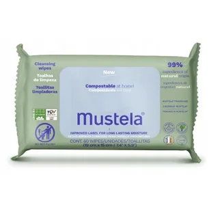 MUSTELA Kompostowalne chusteczki nawilżane zapachowe, 60szt. - Chusteczki nawilżane - miniaturka - grafika 1