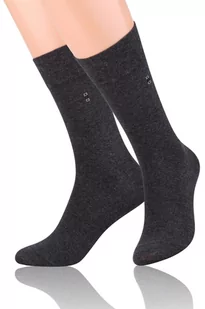 SKARPETY STEVEN 056 MĘSKIE GŁADKIE (kolor szary, rozmiar 39-41) - Skarpetki męskie - miniaturka - grafika 2