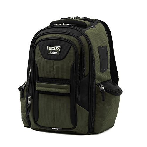 Travelpro Plecak na laptopa unisex 4121506, Oliwkowy/czarny, Jeden rozmiar, Odważny, lekki plecak na laptopa