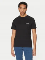Koszulki męskie - T-shirt regular Guess jeans U4BM03 KCAM1 czarny - M - miniaturka - grafika 1