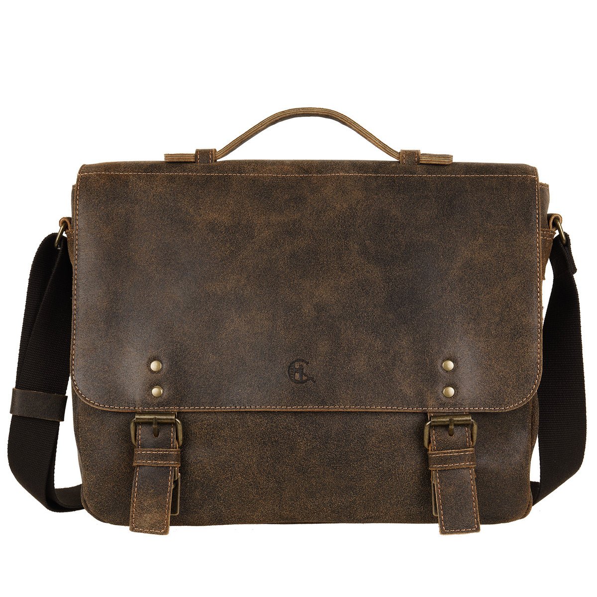 Torba Męska Canaletto Vintage Brązowa Skóra Naturalna 14 Cali Tm258S235