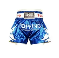 Spodnie sportowe męskie - Top King Spodenki Tajskie Muay Thai TKTBS-WS &quot;World Series&quot;  Blue/White - miniaturka - grafika 1