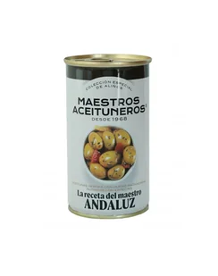 Oliwki MAESTROS ANDALUZ puszka 4200g zielone z pestką w tradycyjnej marynacie andaluzyjskiej - Zdrowa żywność - miniaturka - grafika 1