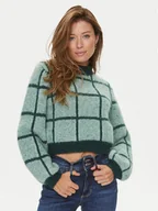 Swetry damskie - Guess Sweter Nadia W3BR78 Z3BP0 Zielony Regular Fit - miniaturka - grafika 1