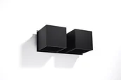 Lampy ścienne - Sollux Lighting Kinkiet QUAD 2 czarny DEEP SPACE - miniaturka - grafika 1