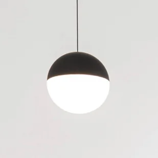 FLOS String light lampa wisząca, 12m kabel, kula STRING, możliwość ściemniania, czarny, salon / jadalnia, aluminium, design - Lampy sufitowe - miniaturka - grafika 1