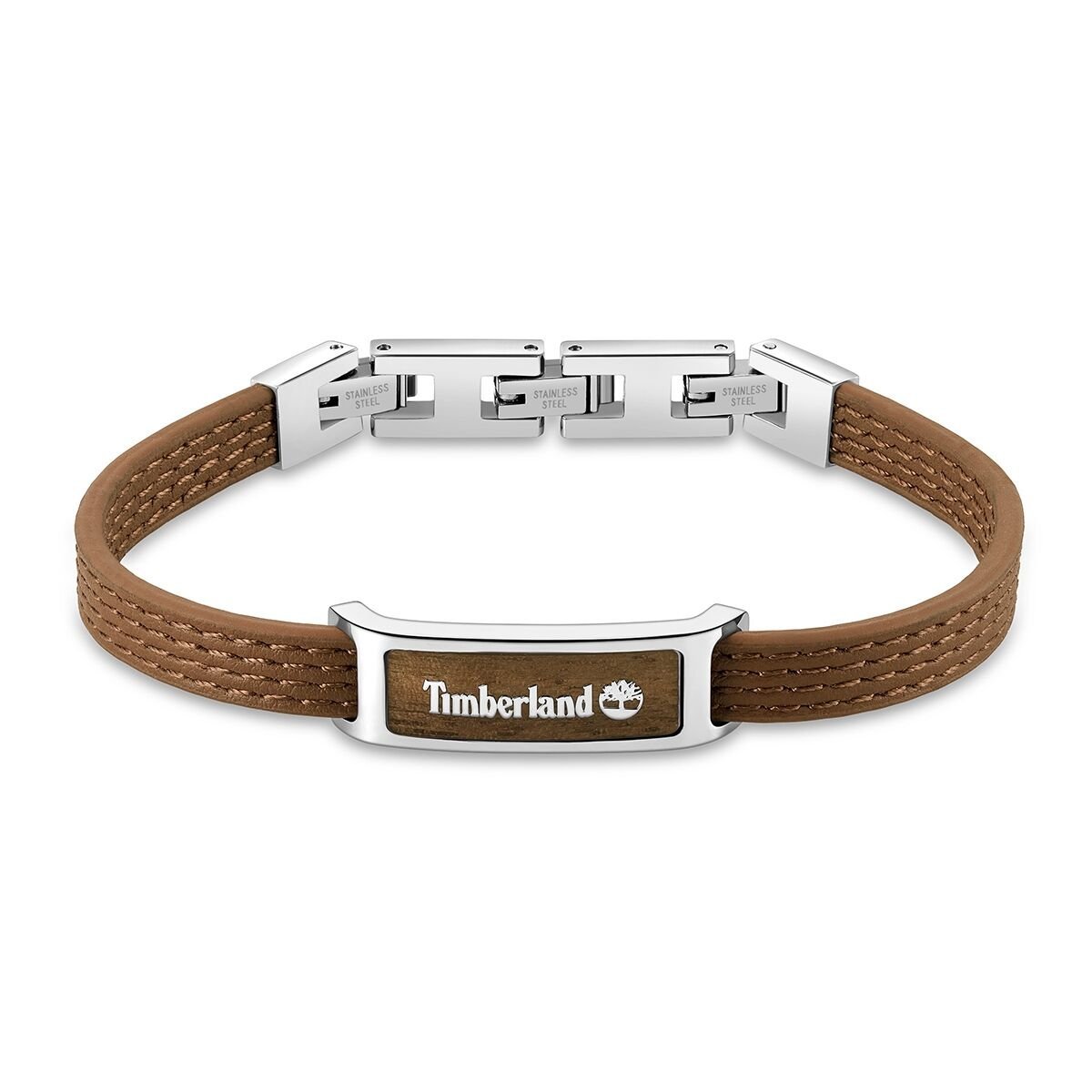 Bransoletka Męska Timberland TDAGB0002701 Brązowy