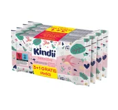 Chusteczki nawilżane - Cleanic Kindii Sensitive - chusteczki dla dzieci i niemowląt 3x 60 szt. - miniaturka - grafika 1