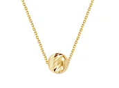 Naszyjniki - Złoty naszyjnik 585 diamentowana kulka przeciągany beads kuleczka 1,71g - miniaturka - grafika 1