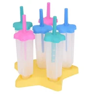 Pozostałe akcesoria kuchenne - Excellent Houseware Foremka forma do lodów na patyku lody 6 sztuk stojak 259046-G - miniaturka - grafika 1