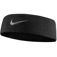 Ozdoby do włosów - Nike Unisex – opaska na głowę M Fury Terry na czoło, czarny/biały, jeden rozmiar - miniaturka - grafika 1
