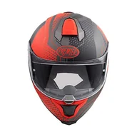 Kaski motocyklowe - PREMIER Kask Hyper BP 92 BM, szary/czerwony, XXL - miniaturka - grafika 1