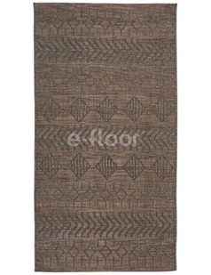 Dywan płasko tkany sznurkowy 160x230 aztecki brązowy - Dywany - miniaturka - grafika 1