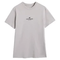 Koszulki sportowe męskie - Koszulka męska 4F Tshirt M2961 Rozmiar: M / Kolor: szary - miniaturka - grafika 1