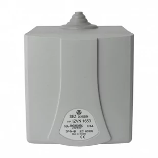 Gniazdo ścienne z puszką podtynkowe 16A 400V 5P 7511 - Gniazdka elektryczne - miniaturka - grafika 1