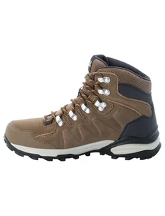Jack Wolfskin Refugio Texapore Mid W damskie buty trekkingowe, Brązowy morelowy, 35.5 eu - Buty trekkingowe damskie - miniaturka - grafika 1