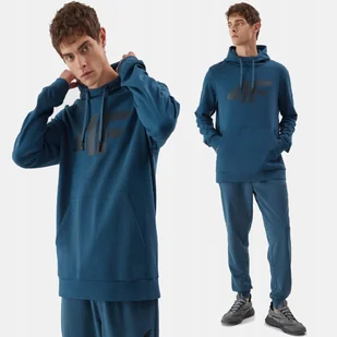 4F BLUZA MĘSKA DRESOWA SPORTOWA Z KAPTUREM BASIC - Bluzy męskie - miniaturka - grafika 1