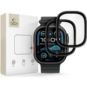 Akcesoria do smartwatchy - Szkło hartowane TECH-PROTECT Glass Ring do Apple Watch Ultra 1/2/3 (49 mm) Czarny (2 szt.) - miniaturka - grafika 1