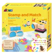 Pomoce naukowe - Avenir Stempluj i dopasuj Zwierzątka - miniaturka - grafika 1