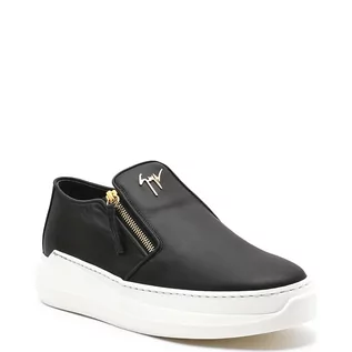 Slip on męskie - Giuseppe Zanotti Skórzane slip on - grafika 1